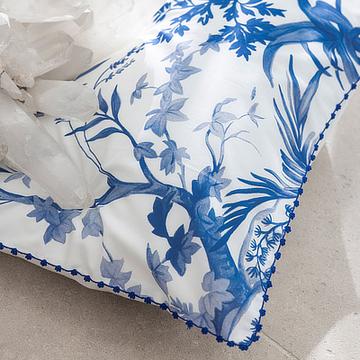 Le Jacquard Francais Bettwäsche Jardin d'Eden, blau