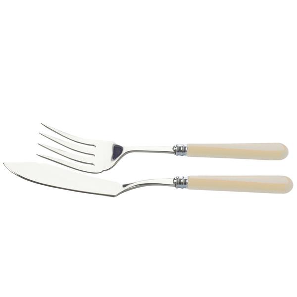 Capdeco Cambridge ivory, fish serving cutlery artedona.