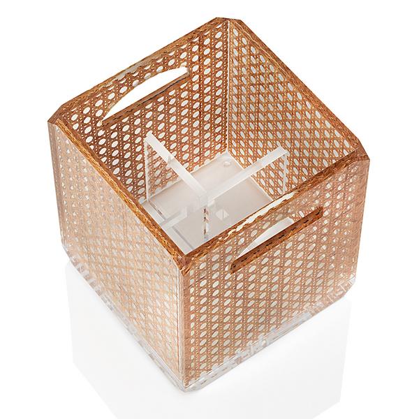 Mario Luca Giusti Acryl-Flaschenhalter Rattan