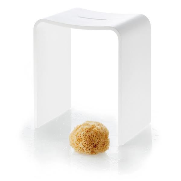 Decor Walther Stone shower stool, white