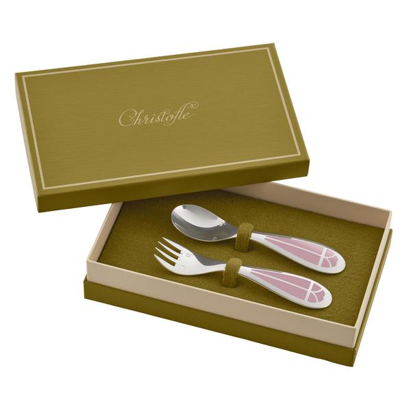 Christofle Kinderbesteck Talisman Rosa, 2-tlg.