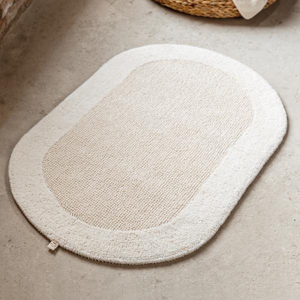 Rhomtuft Exquisite bath rugs, oval artedona.