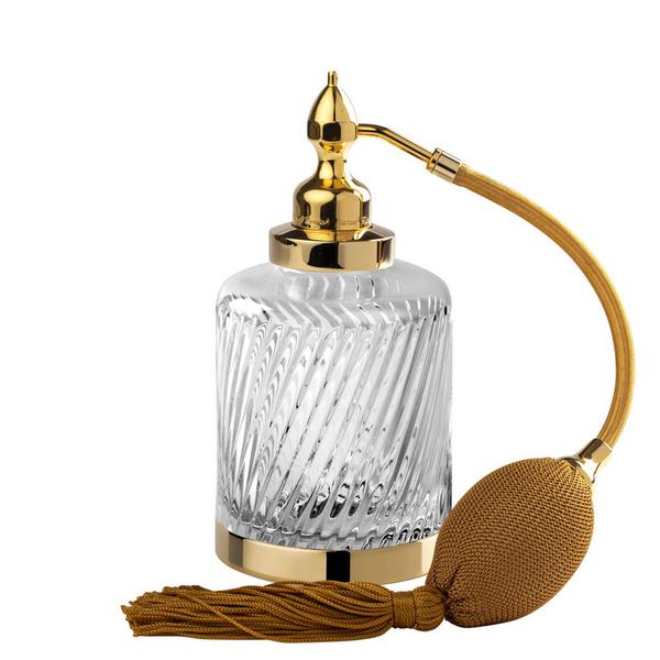 Cristal et Bronze Infini perfume spray bottle, gold artedona.