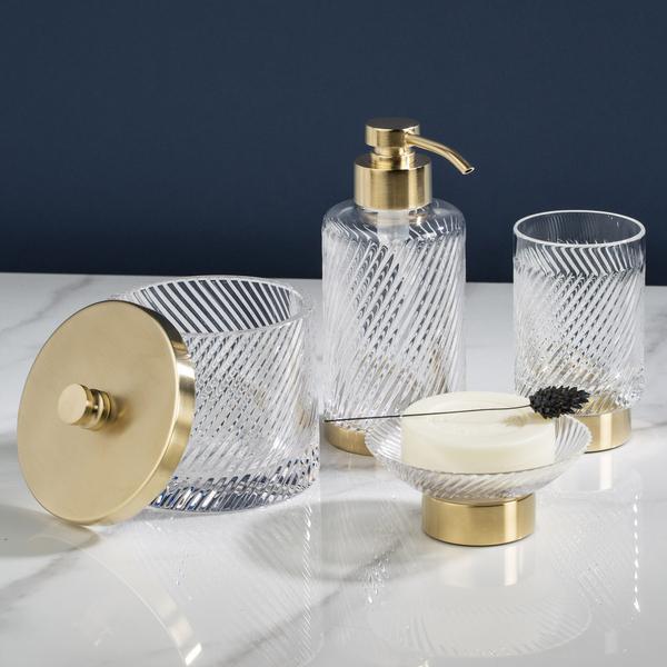 Cristal et Bronze Infini bathroom accessories, gold artedona.