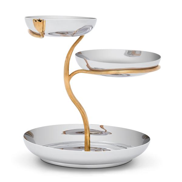 L'Objet Deco Leaves three tier cake stands
