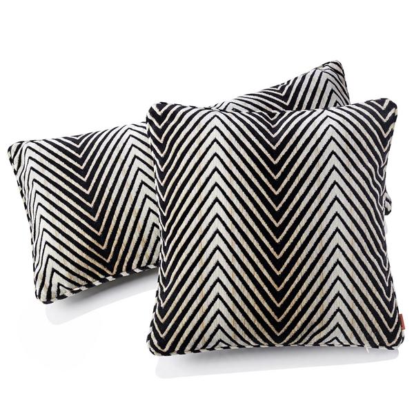 Missoni Home Ziggy cushions, black