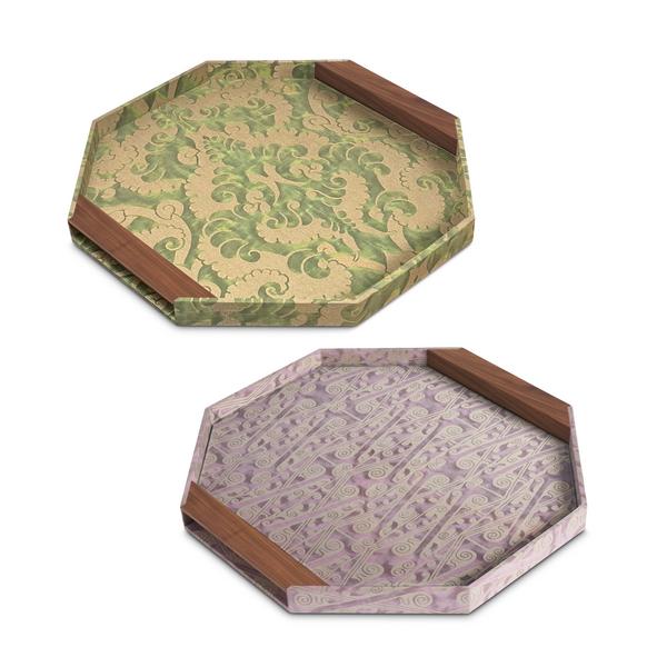 L'Objet Fortuny trays, octagonal