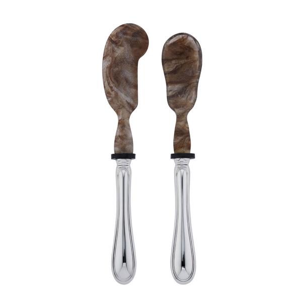 Greggio Carlotta caviar horn spoon & spreader