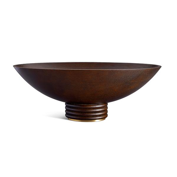 L'Objet Alhambra oval wooden bowl