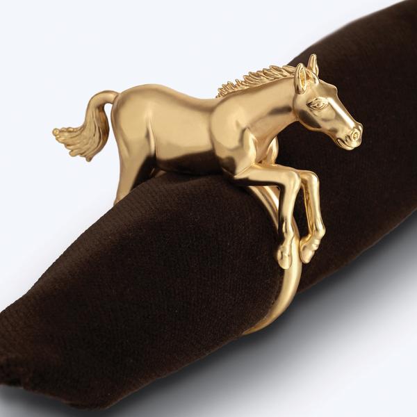 L'Objet Serviettenringe Horse, 4er-Set