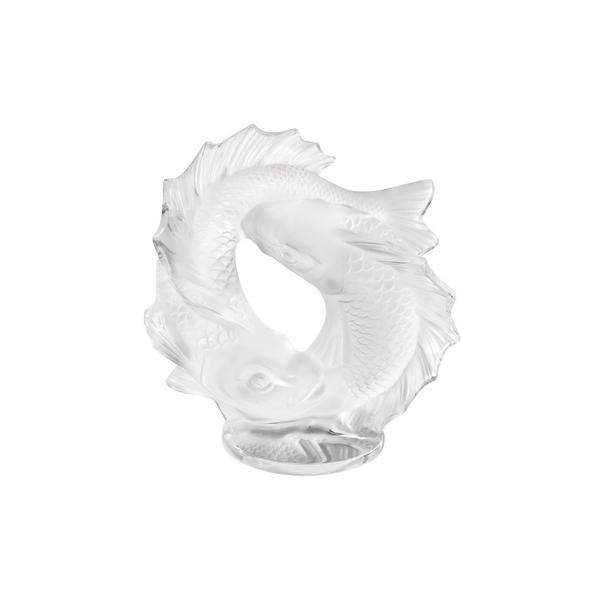 Lalique Two Fishes sculpture