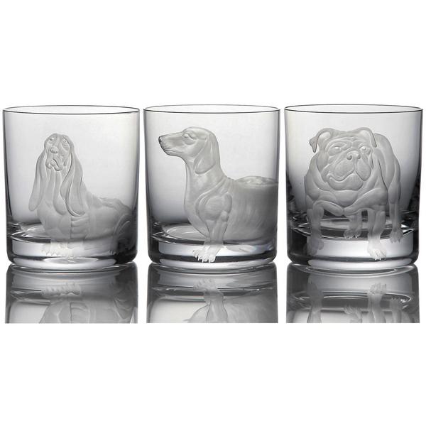 Artel Dog Collection double old fashioned tumblers
