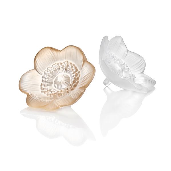 Lalique Anemone mini sculptures