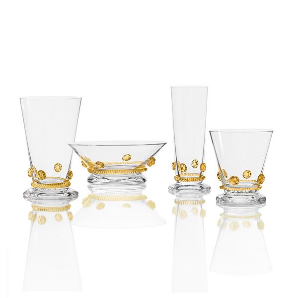 Theresienthal Bacchus glasses, amber