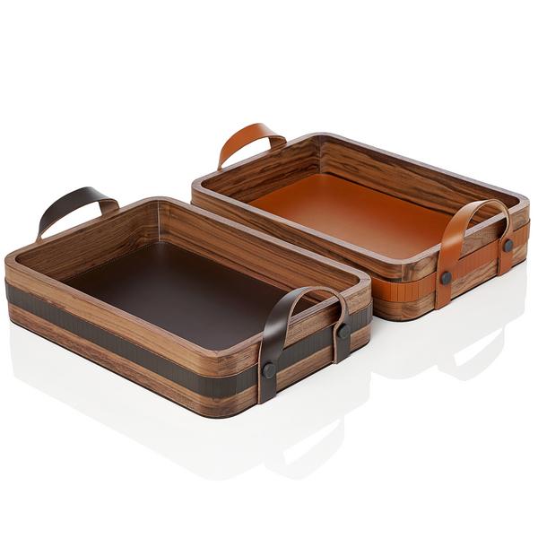 Rabitti 1969 Tabletts Toiles de Noyer