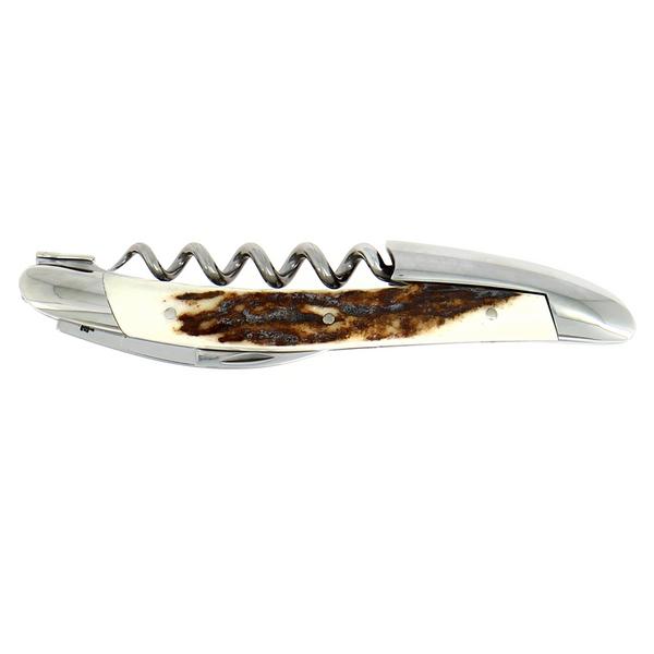 Forge de Laguiole Stag Horn sommelier knife, high-polished finish