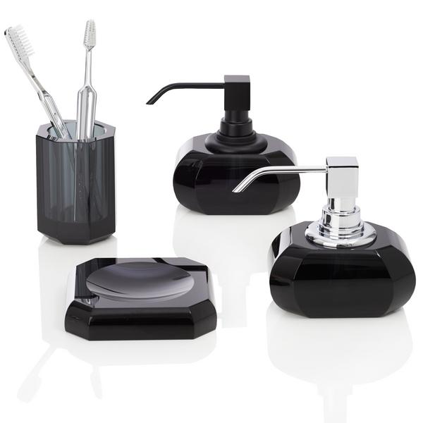 Decor Walther Crystal bathroom accessories, anthracite