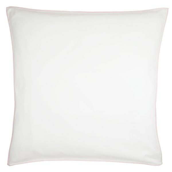 Christian Fischbacher Satin Selection duvet cover, white / pink, 135 x 200 cm