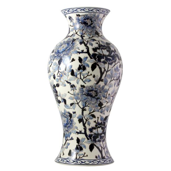 Gien Japanische Vase Pivoines Bleues