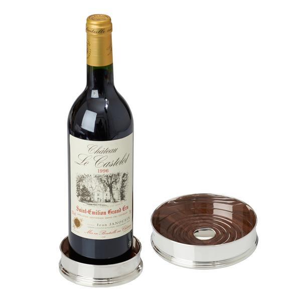 Bottle coasters for wine and Champagne