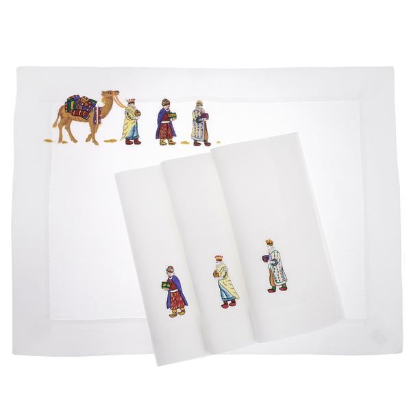 Eri Textiles Leinentischwäsche Heilige Drei Könige
