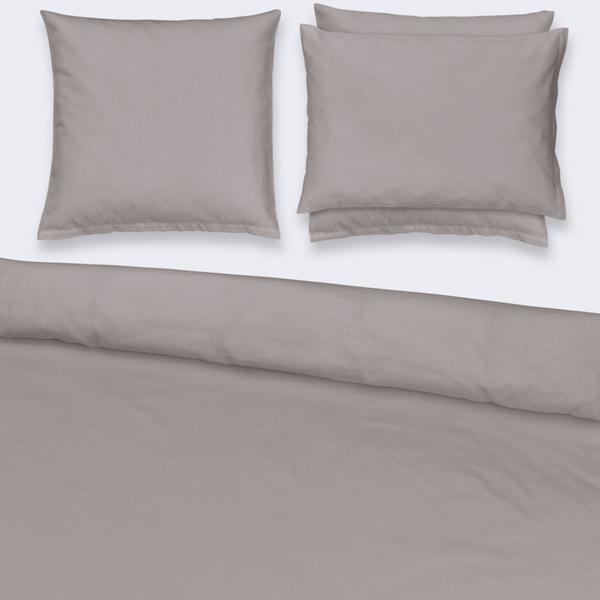Christian Fischbacher Satin bed linen, slate