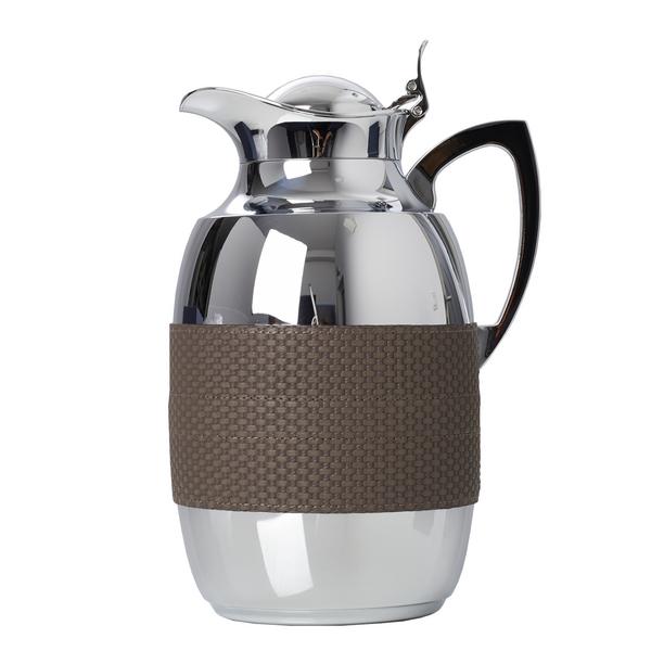 Giobagnara Roma insulated carafe, Bellagio leather