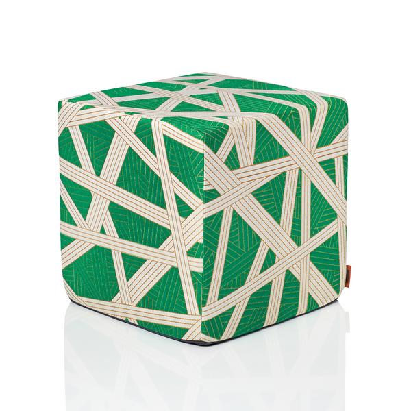 Missoni Home Nastri pouf, green