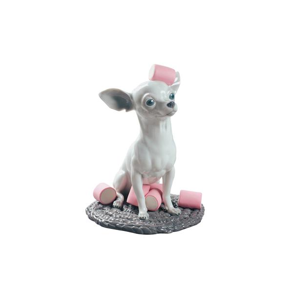Lladró Skulptur Chihuahua with Marshmallows