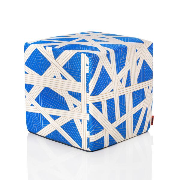 Missoni Home Pouf Nastri, blau
