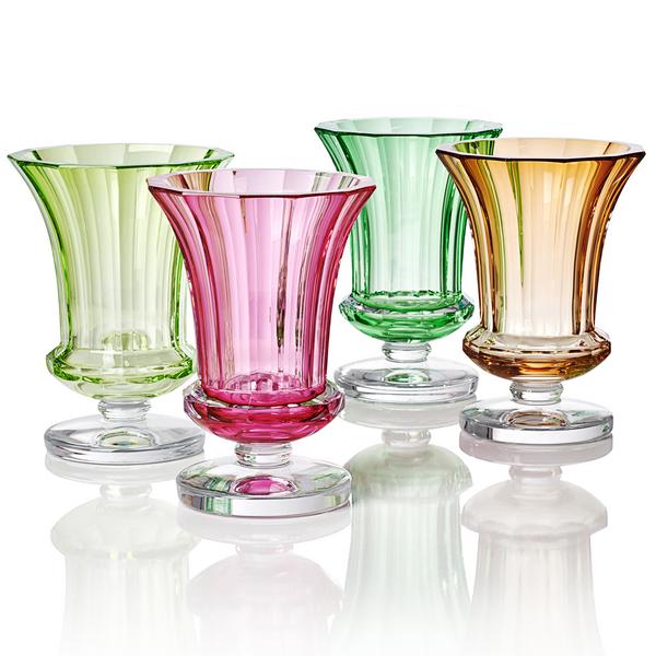 Moser Gloria vases, h 20,5 cm, coloured