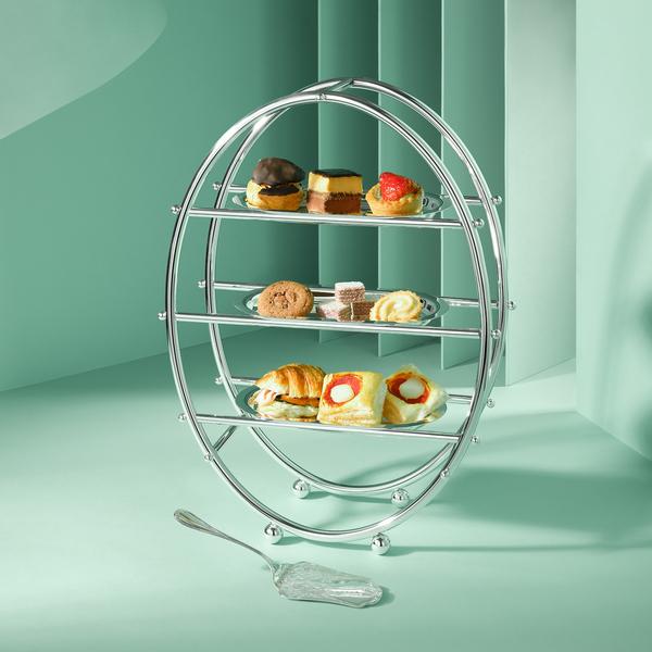 Greggio Circle oval pastry stands