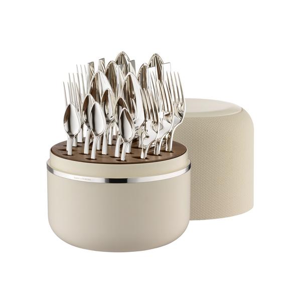 Robbe & Berking The Box Riva Cream 24-piece cutlery set, silverplated