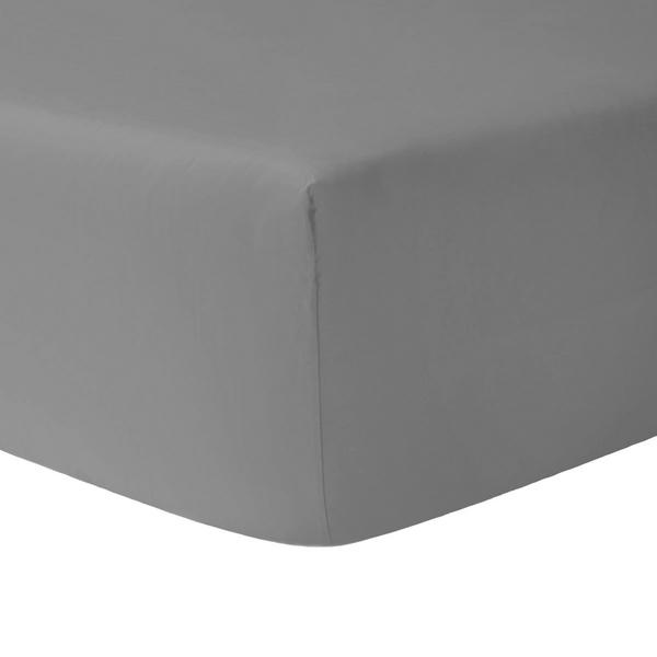 Christian Fischbacher Satin fitted sheets, slate