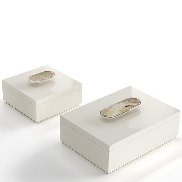 Arcahorn Priora boxes, ivory