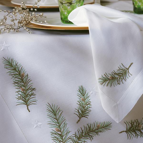 Eri Textiles Leinentischwäsche Weihnachtszweige