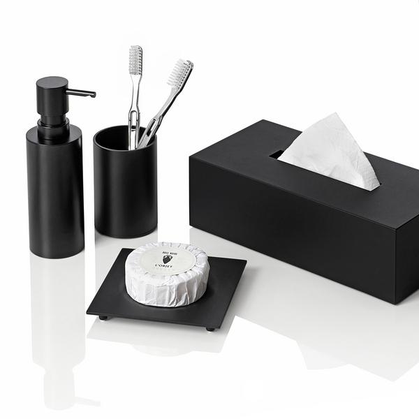 Decor Walther Mikado bathroom accessories, black matt