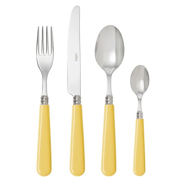 Capdeco Cambridge cutlery, yellow