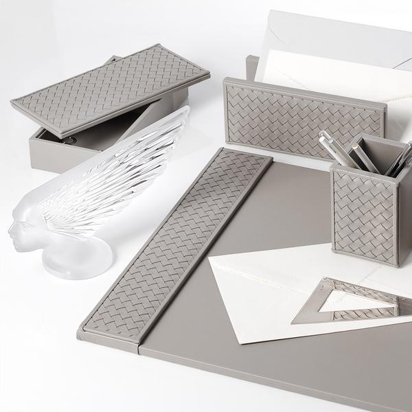 Riviere Milano office accessories, grey