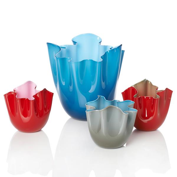 Venini Vasen Fazzoletti Bicolore