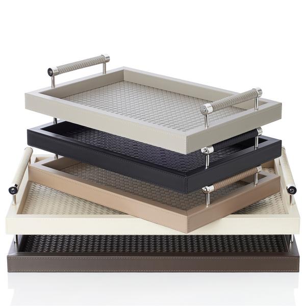 Riviere Milano handwoven leather trays