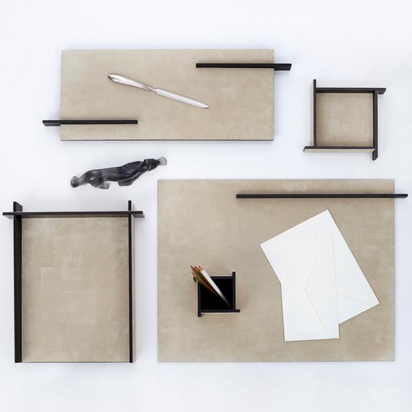 GioBagnara Malaparte office accessories, ivory