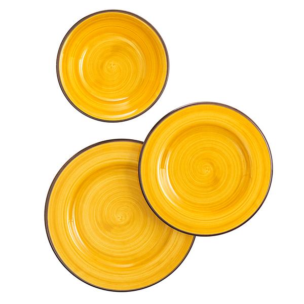 Mario Luca Giusti Saint-Tropez melamine plates, yellow
