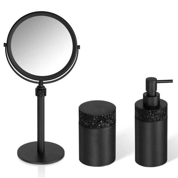 Decor Walther Rocks bathroom accessories, black matt