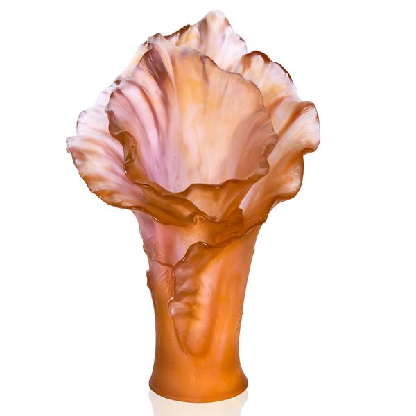 Daum Arum Rose vase, h 42 cm