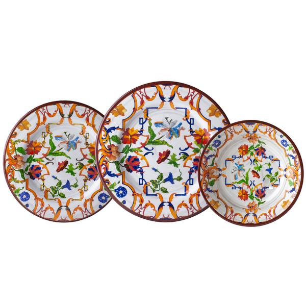 Mario Luca Giusti Pancale melamine plates, white