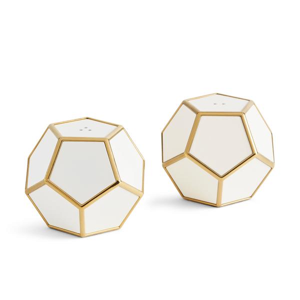L'Objet Pentagon salt and pepper shakers | artedona.
