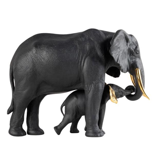 Lladró Skulptur Leading the Way, schwarz-gold