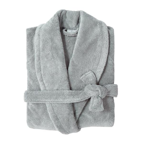 Yves Delorme Etoile bathrobes, platinum