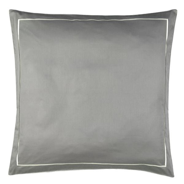 Christian Fischbacher Satin Premium bed linen, anthracite / silver